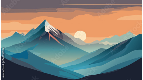 mountain range silhouette