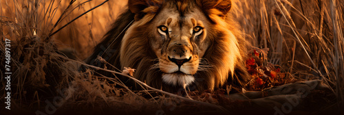 The Regal Gaze: An African Lion in Its Majestic Dominance © Alta