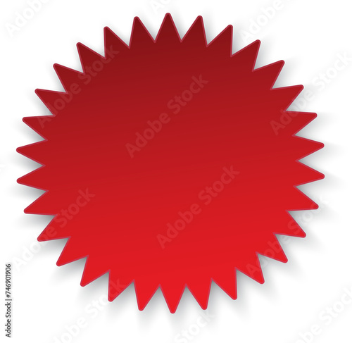 red star label