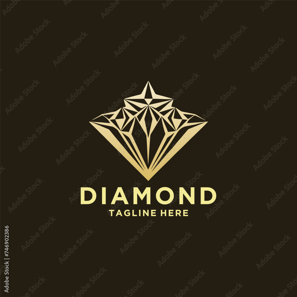 diamond logo icon vector geometric diamond art Jewelry shop sign.
diamond logo icon vector geometric diamond art Jewelry shop sign.