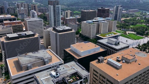 Edmonton, AB, Canada - Feb 27th,2024: Downtown view photo