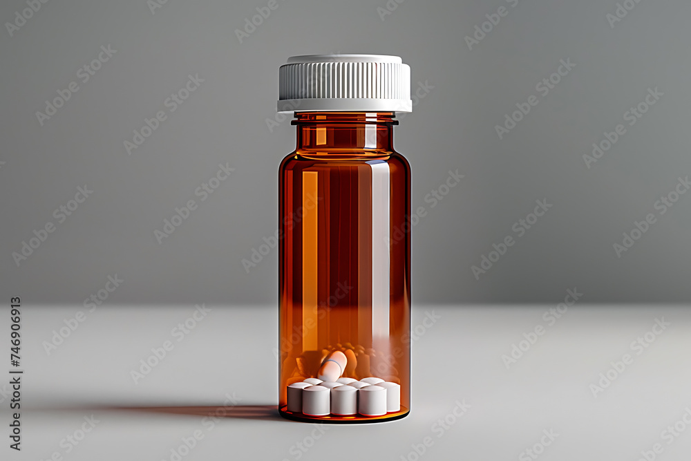 pills spilling out of a bright pill bottle pills spilling out of a bright pill bottle