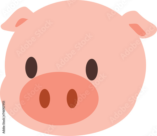 pig face cartoon