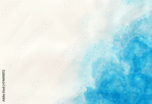 abstract ocean and beach watercolor background