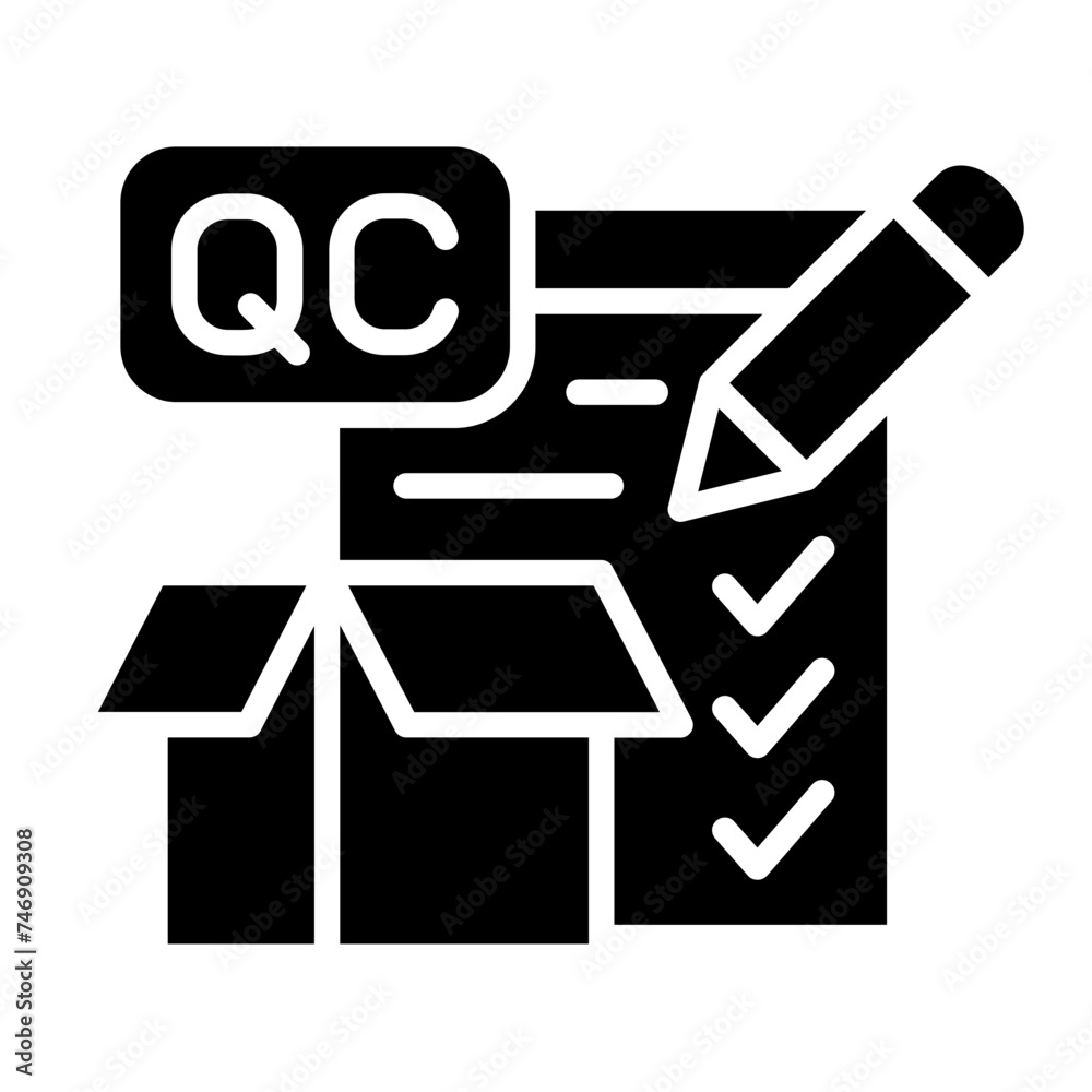 Quality Control Icon - obrazy, fototapety, plakaty 