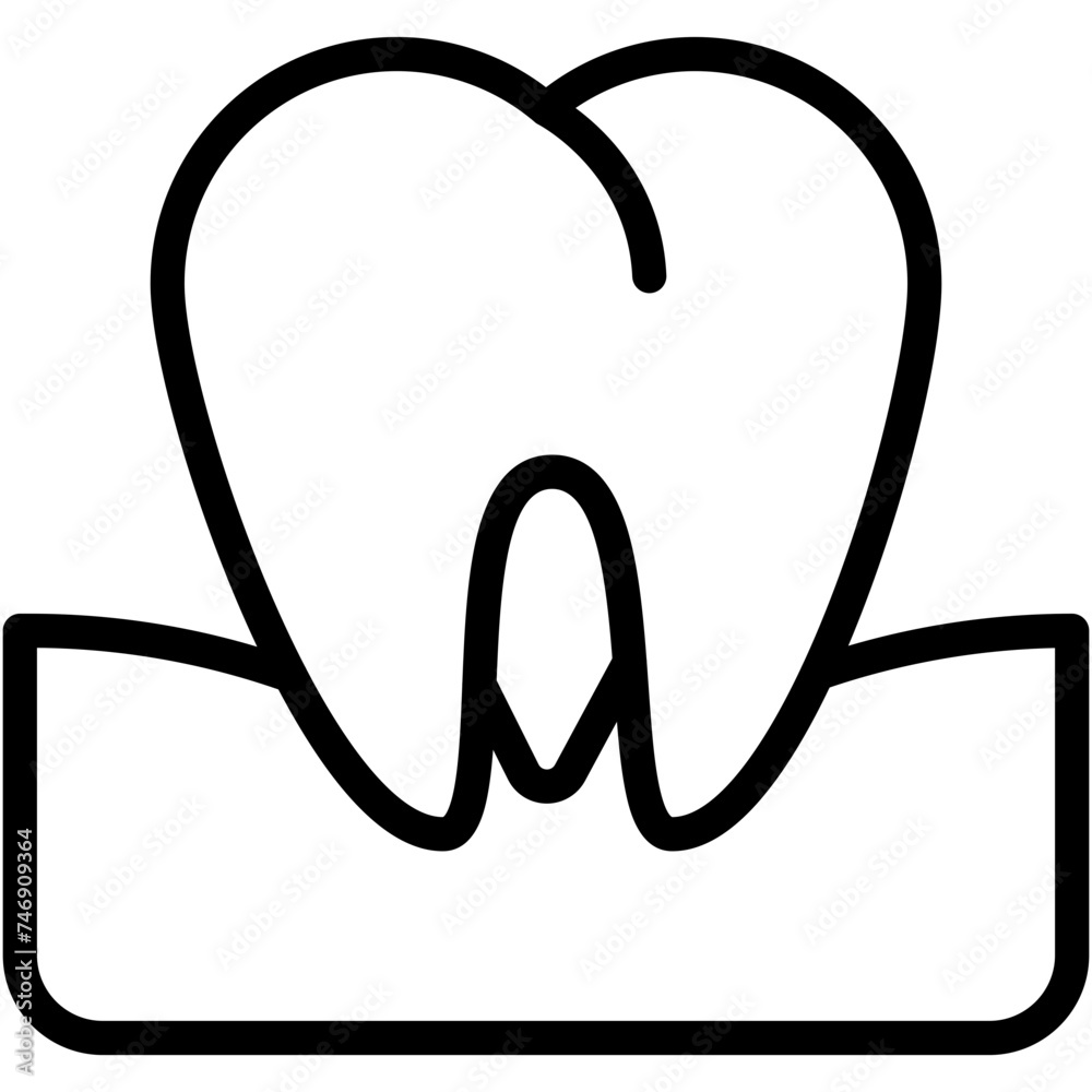 Fototapeta premium Molar vector design