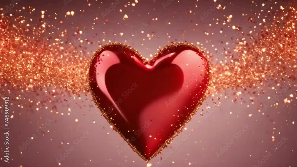 abstract Red Hearts and bokeh for Valentine's day Greeting love video. abstract love hearts background, Red Heart Particles. Red Heart motion and bokeh for Valentine's day, seamless looping, 4k video abstract Red Hearts and bokeh for Valentine's day Greeting love video. abstract love hearts background, Red Heart Particles. Red Heart motion and bokeh for Valentine's day, seamless looping, 4k video