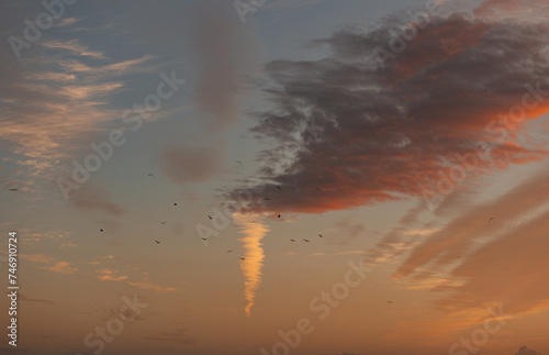sunset in the clouds