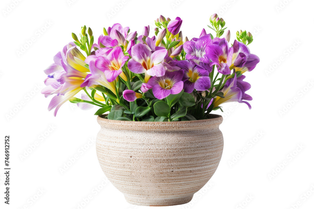 Purpurea Blooms in a Beautiful View Isolated On Transparent Background