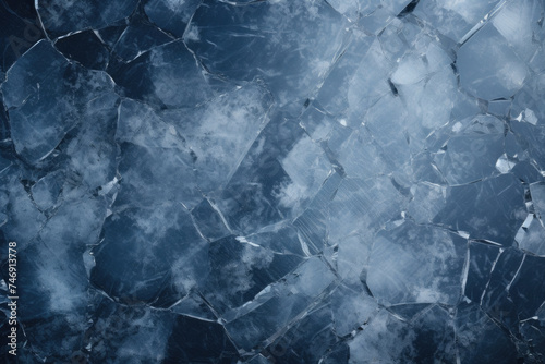 Broken glass. Texture of broken ice. Abstract background for design.