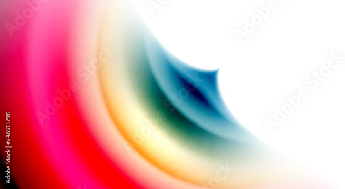Color mixing liquid rainbow shape background