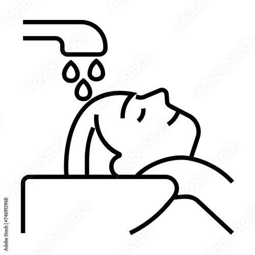 hair washing icon