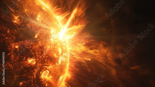 Fiery Solar Twister Dramatic Coronal Mass Ejection in Space