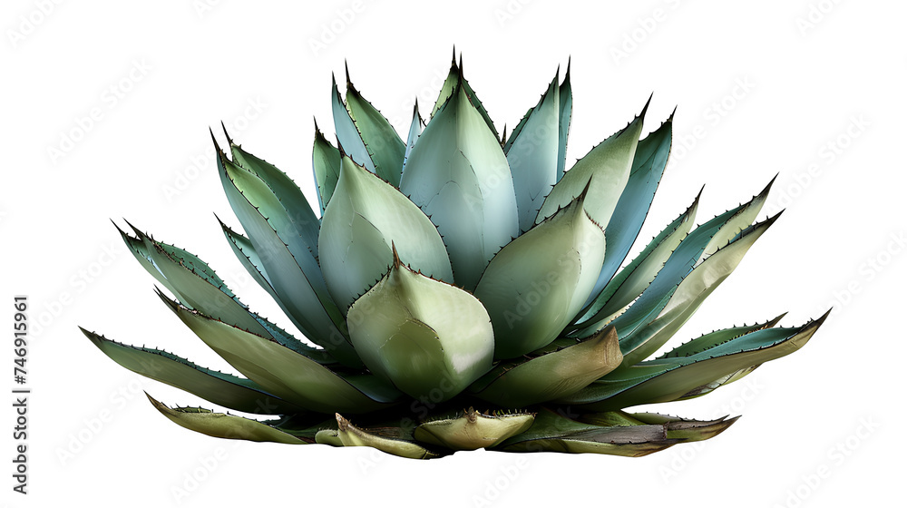 Agave Plant Isolated on white Background