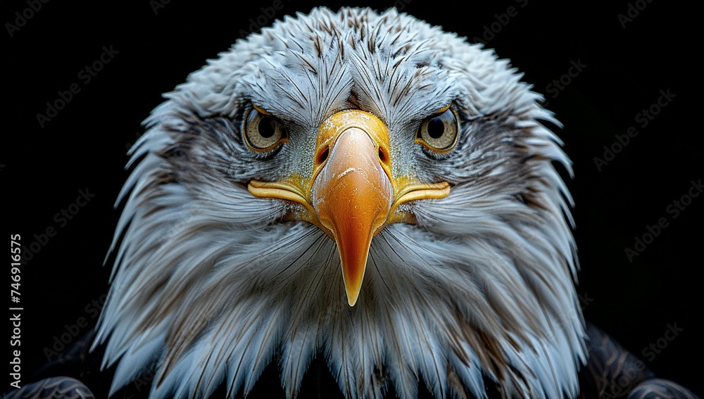 Bald eagle. Bird portrait. three-piece feather freedom headshot. Bald eagle. Bird portrait. three-piece feather freedom headshot.