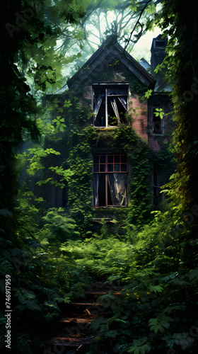 Ruins of Time: An Abandoned House Amidst the Forest