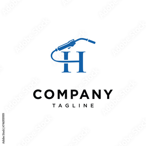 Letter O welding logo icon vector template eps