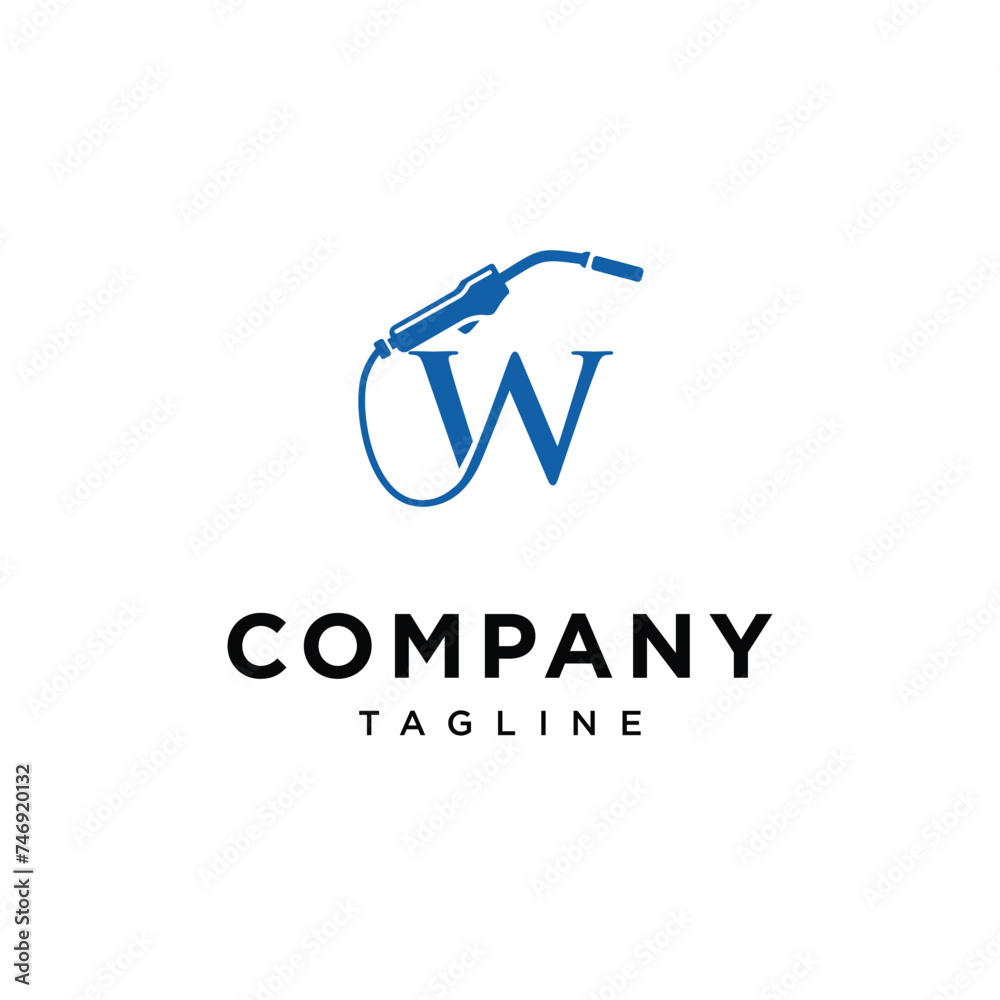 Letter W welding logo icon vector template eps Letter W welding logo icon vector template eps