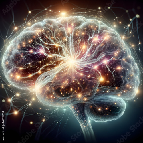 A conceptual representation of the human brain.