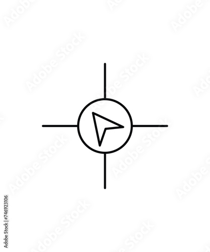 direction icon, vector best line icon.