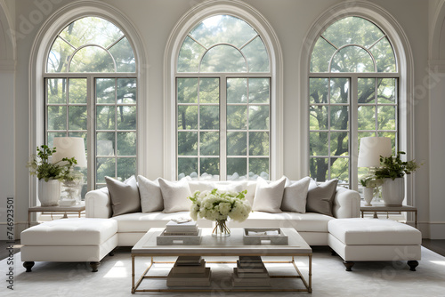Symphony of Architecture: The Classic Arched Windows Reflecting Periodic Excellence and Aesthetic Harmony.