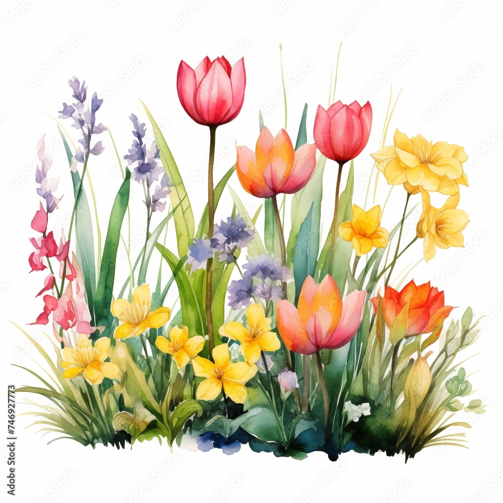 Watercolor flower