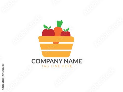 EcoEats Emblem Sustainable Groceries Branding