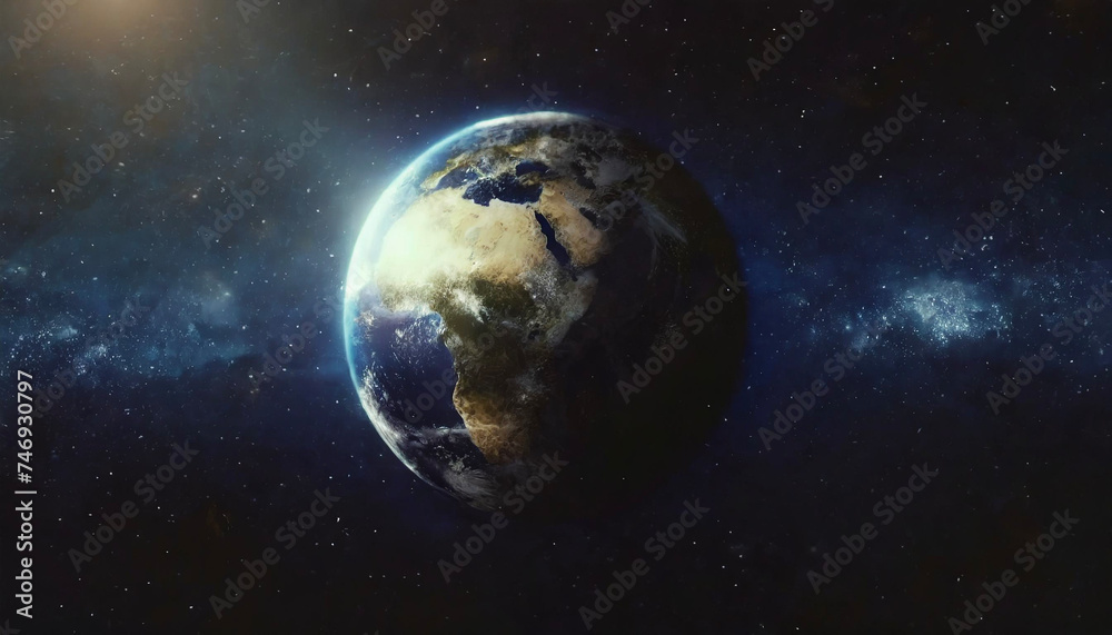 宇宙　地球 　earth　Generative AI