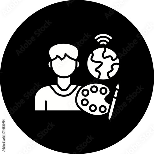 Digital nomad Icon