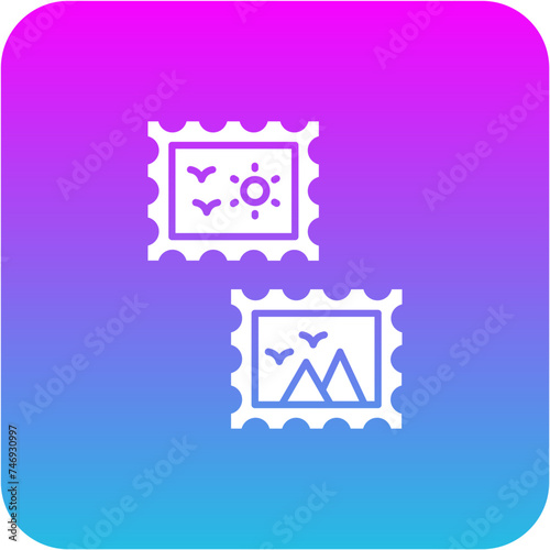 Stamp collecting Icon