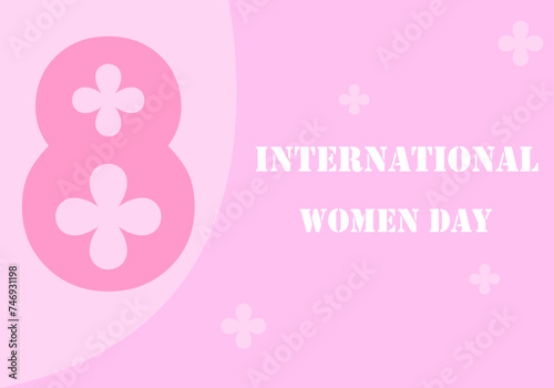 International women's day icon background 22