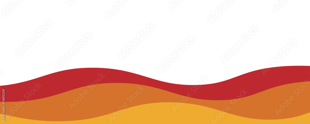 Fototapeta premium Red wave background wallpaper vector image. Illustration of graphic wave design for backdrop or presentation