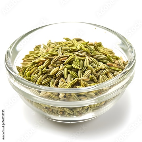 seeds in a bowl, Food background, white background 