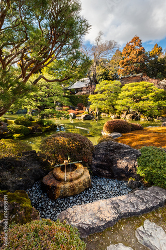 京都の日本式庭園、2月12日、城南宮、観光地、日本