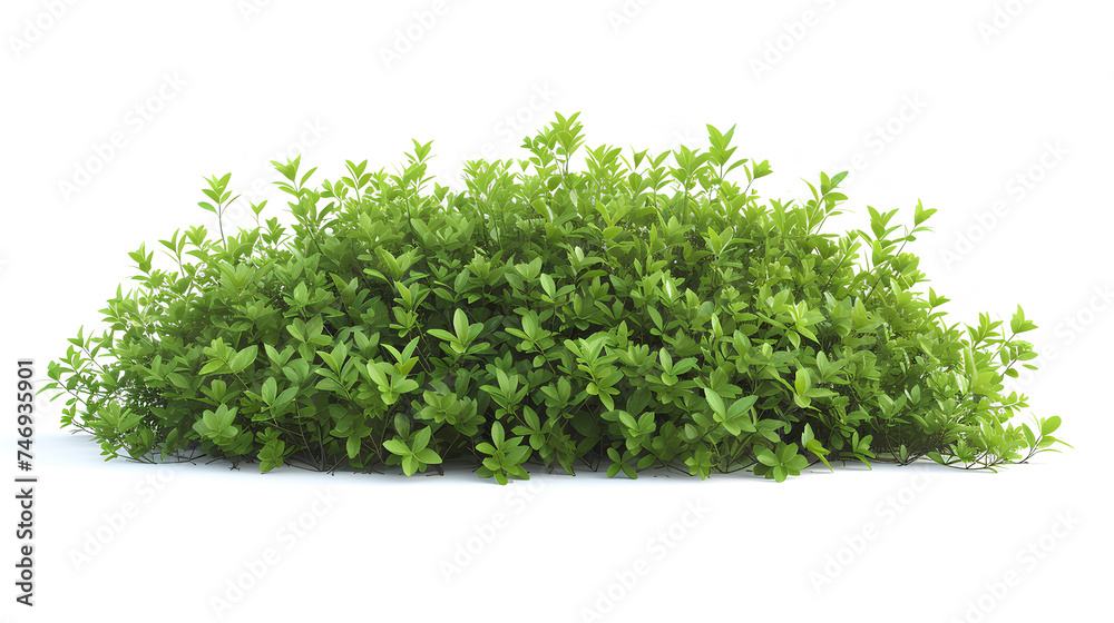 Fresh green bush isolated on white background Fresh green bush isolated on white background