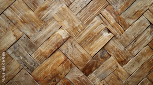 Woven bamboo background for interior or exterior design and decoration of traditional houses.