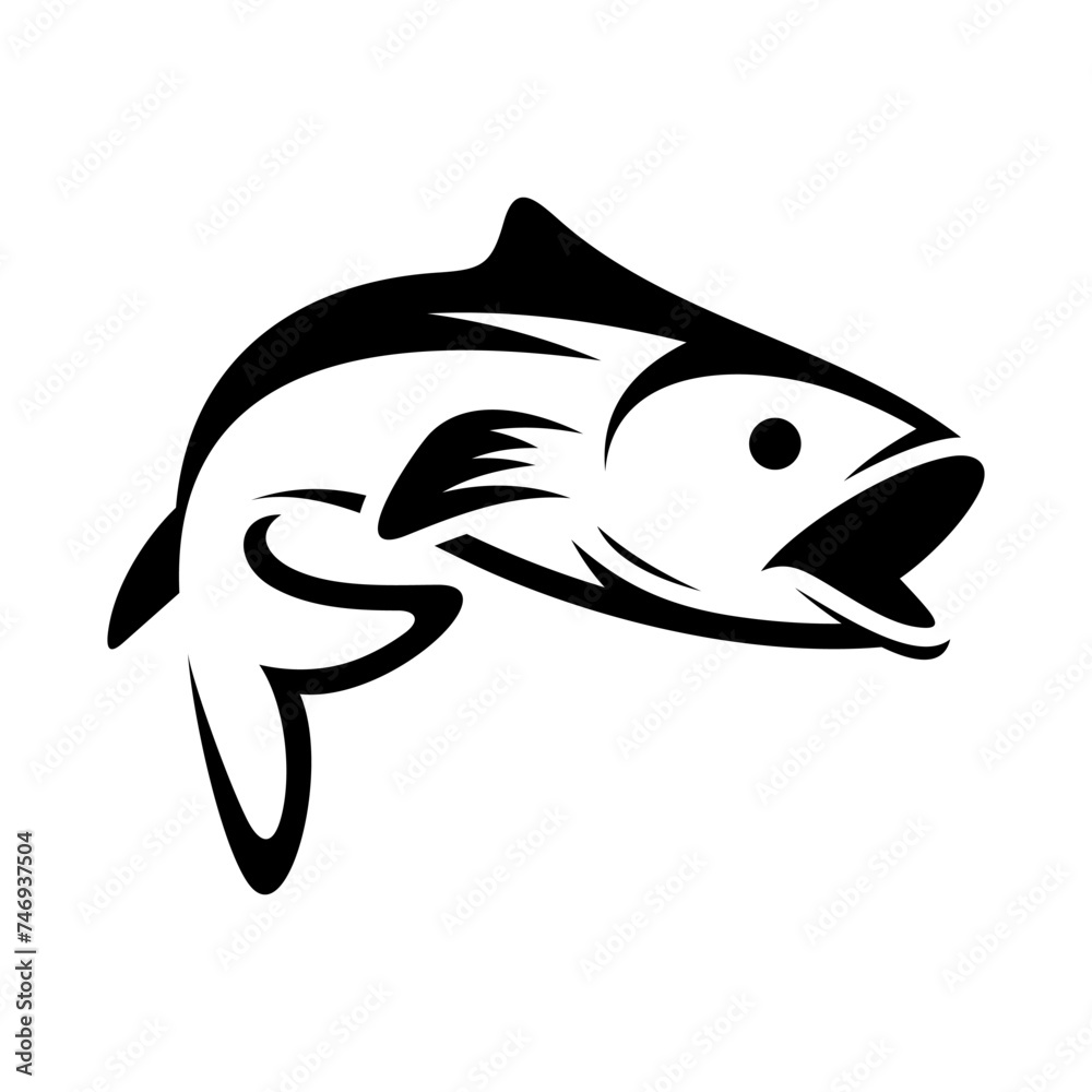 Obraz premium Fish Vector Logo Design Template