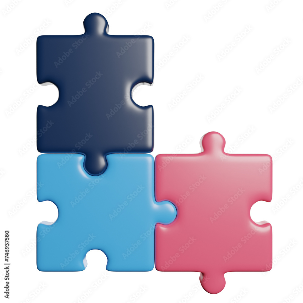 Obraz premium Puzzle Strategy Solution