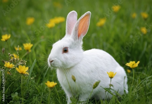 A rabbit in a meadow