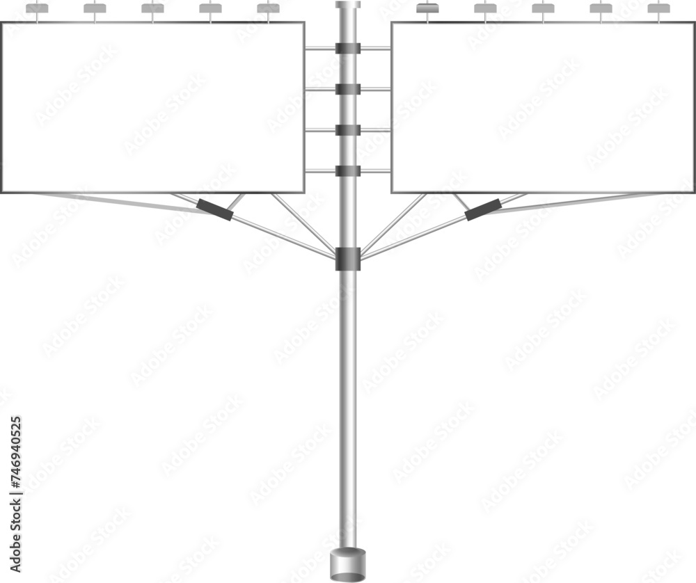 Isolated illustration of traffic billboard design on white background. Isolated illustration of traffic billboard design on white background.