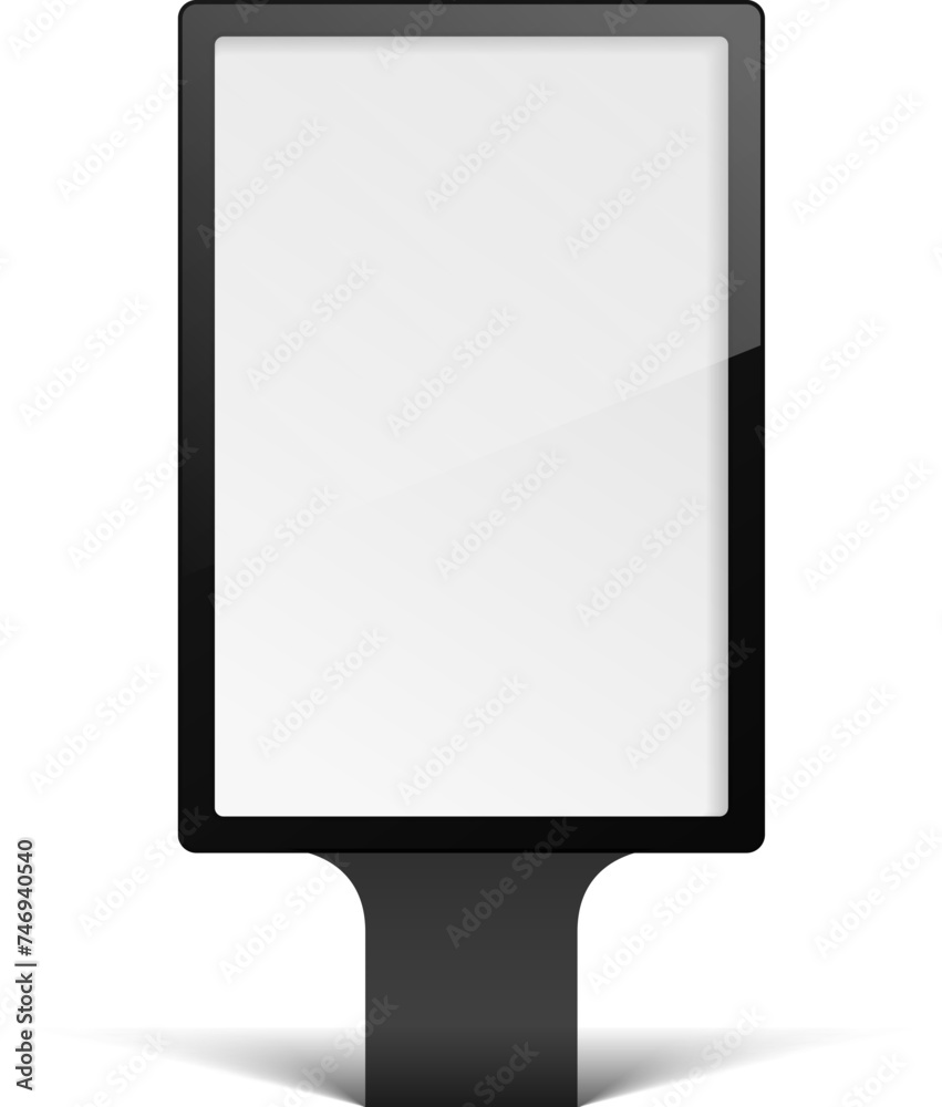 Blank realistic billboard or outdoor board design on white background. Blank realistic billboard or outdoor board design on white background.