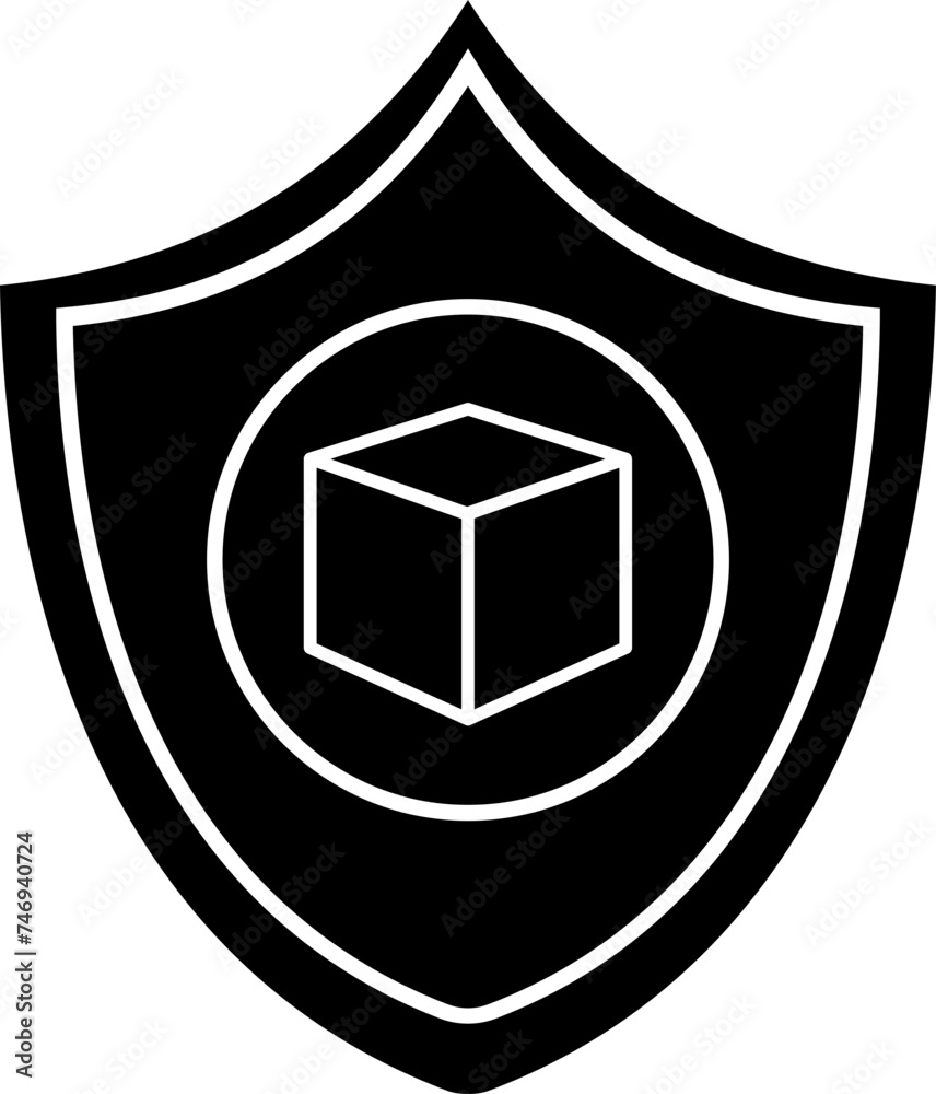 Flat style crypto server security icon. Flat style crypto server security icon.