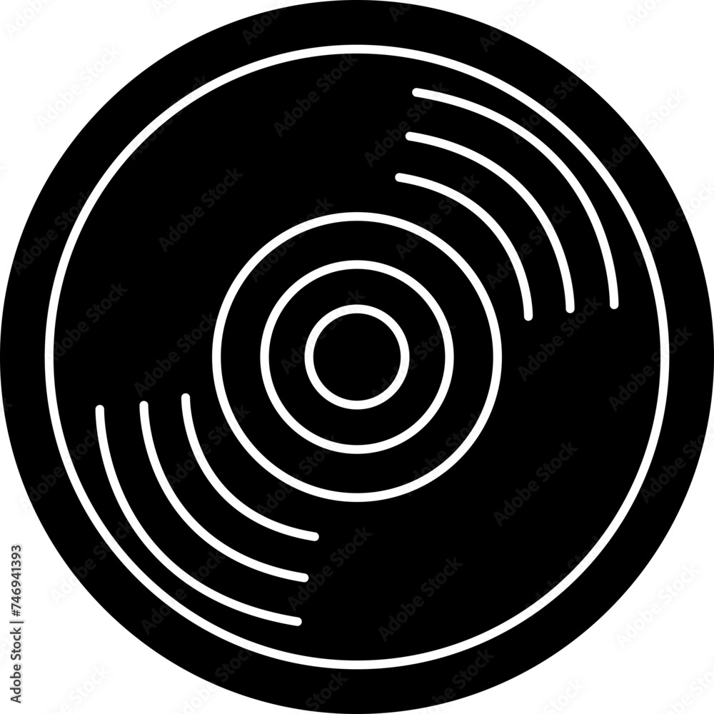 Vector illustration of cd (Compact Disk) icon.