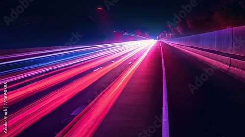 Abstract background light city road lights. genereted ai © soyibakter