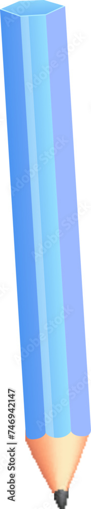 Sharp wooden pencil on white background. Sharp wooden pencil on white background.
