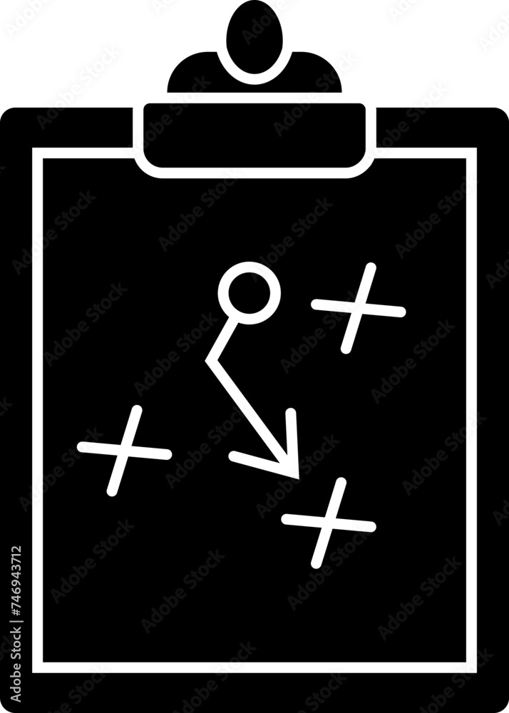 Strategy icon or symbol in flat style. Strategy icon or symbol in flat style.