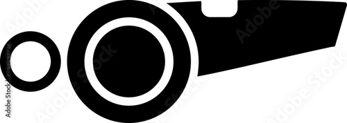 Glyph whistle icon or symbol.
