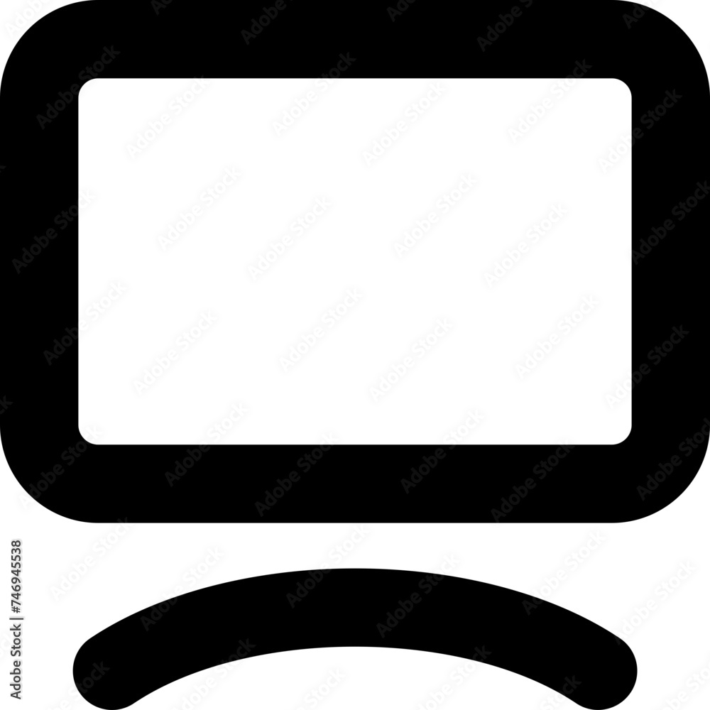 Illustration of desktop icon in line art. Illustration of desktop icon in line art.