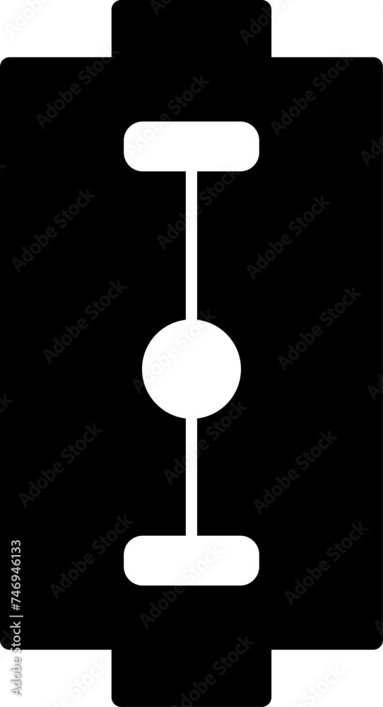 Vector sign or symbol of blade in flat style. Vector sign or symbol of blade in flat style.