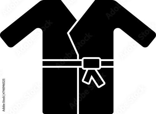 Vector sign or symbol of bathrobe.